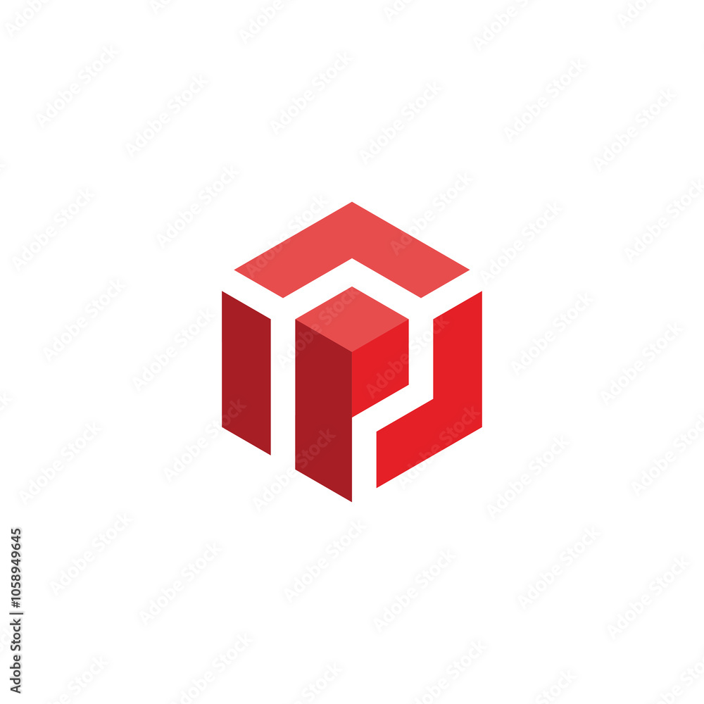 Letter P Hexagon Logo design vector template Letter P Hexagon Logo design vector template