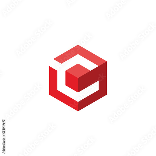 Letter C Hexagon Logo design vector template