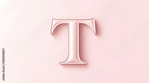 Minimalist Illustration of the Letter T