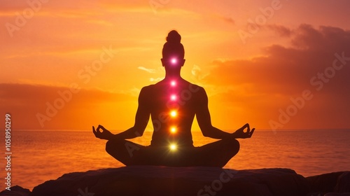 Chakra Meditation at Sunset