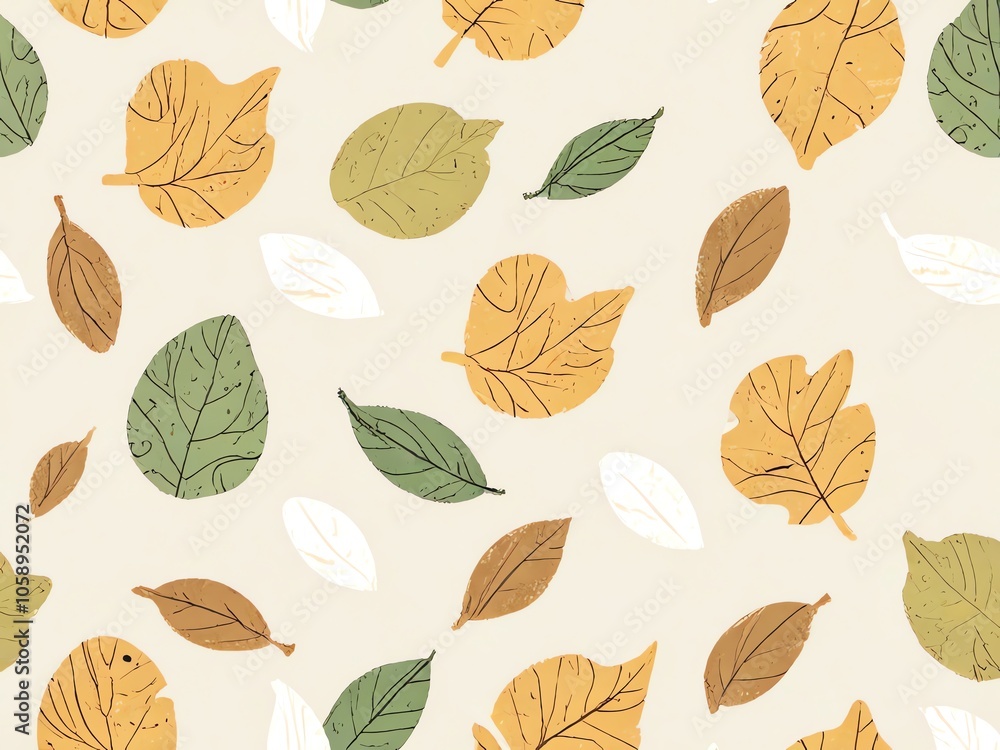 Colorful Autumn Leaves Pattern Colorful Autumn Leaves Pattern