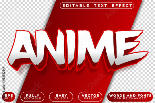 Red Anime Manga Book Fully Editable Vector Text File