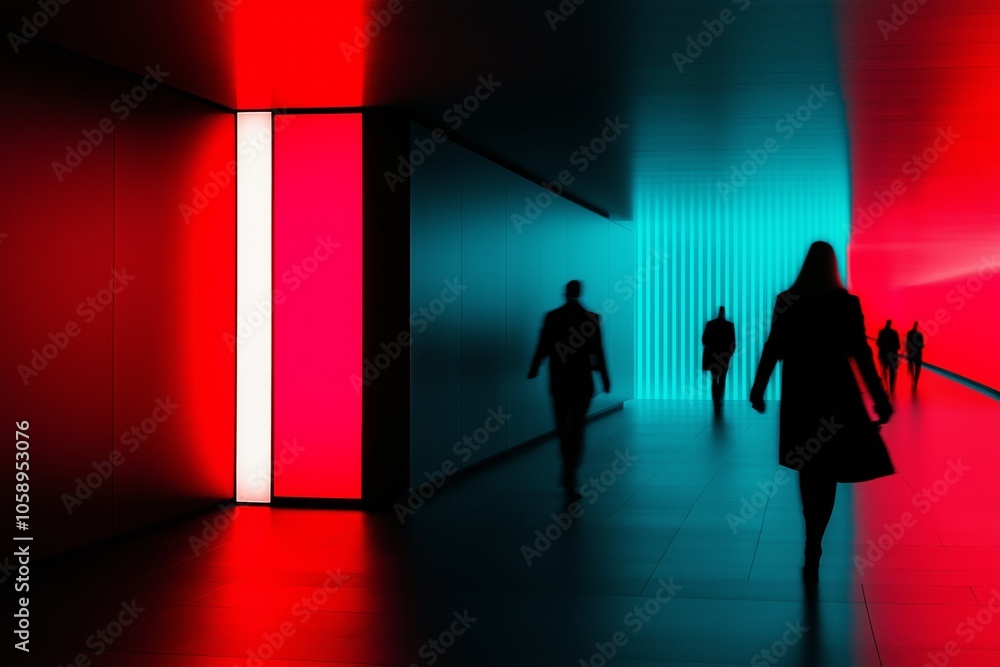 Exhibition expo event trade fair hall with busy bustling people walking to conferences in a modern hall crowded business people Generative AI Exhibition expo event trade fair hall with busy bustling people walking to conferences in a modern hall crowded business people Generative AI