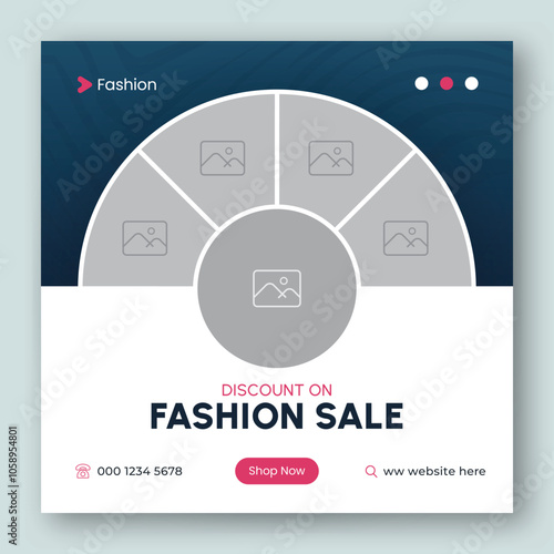 Fashion sale social media most design template