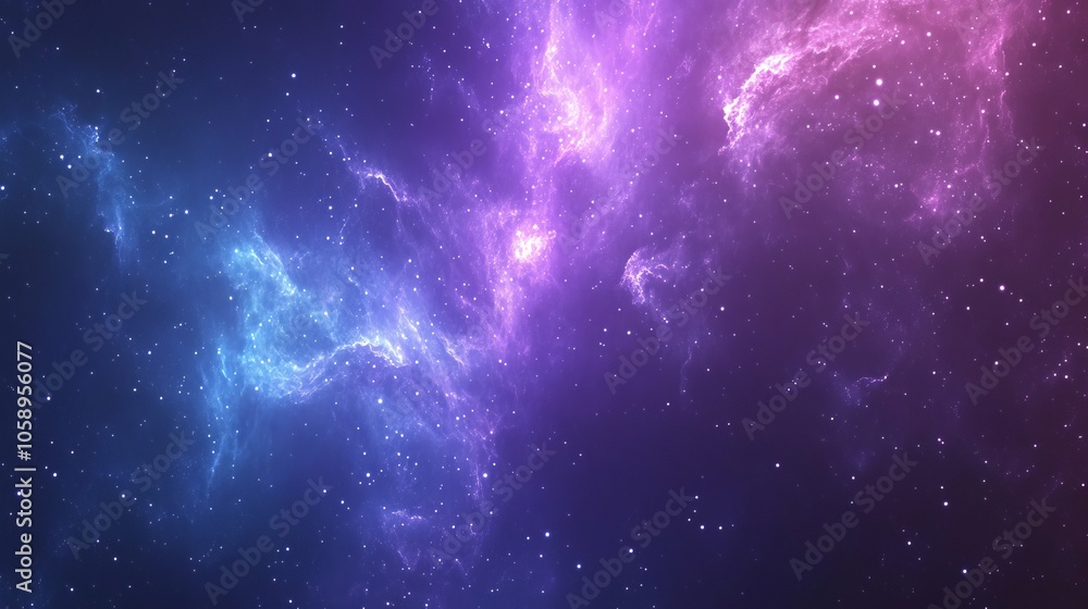 Fototapeta premium Cosmic Nebulae: A Colorful Galaxy