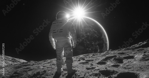 Astronaut on the Moon