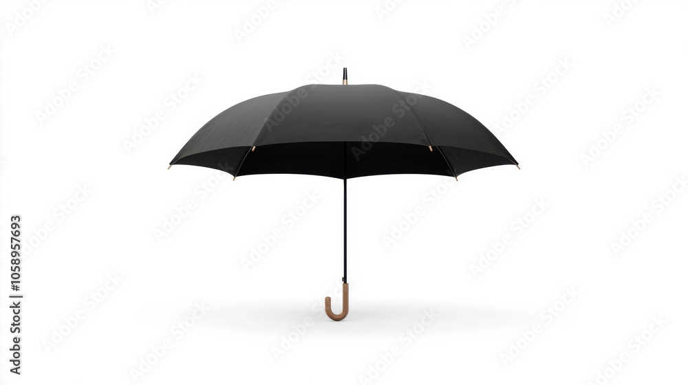 classic black umbrella with wooden handle, perfect for rainy days. Its elegant design adds touch of sophistication while providing protection from elements classic black umbrella with wooden handle, perfect for rainy days. Its elegant design adds touch of sophistication while providing protection from elements