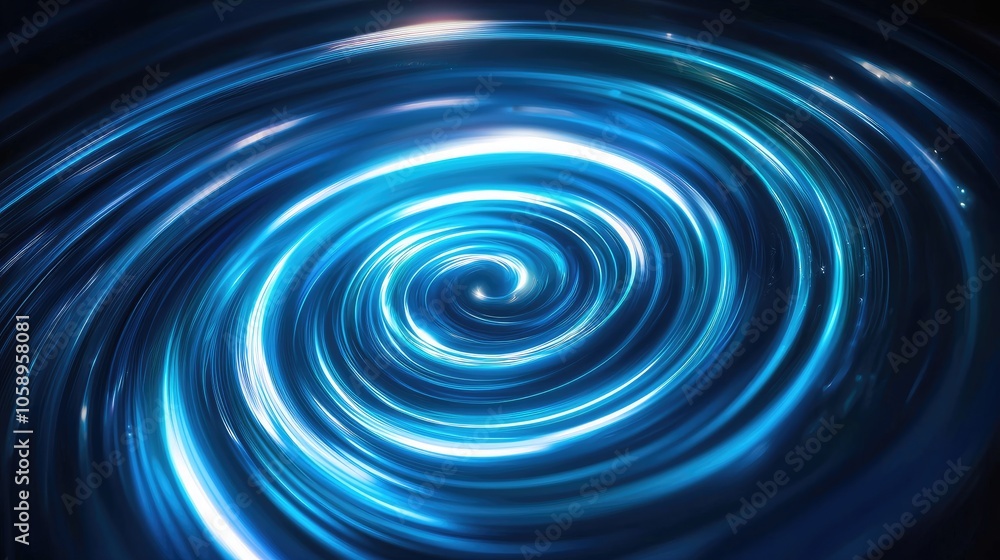 Mesmerizing Blue Swirl of Cosmic Energy Mesmerizing Blue Swirl of Cosmic Energy