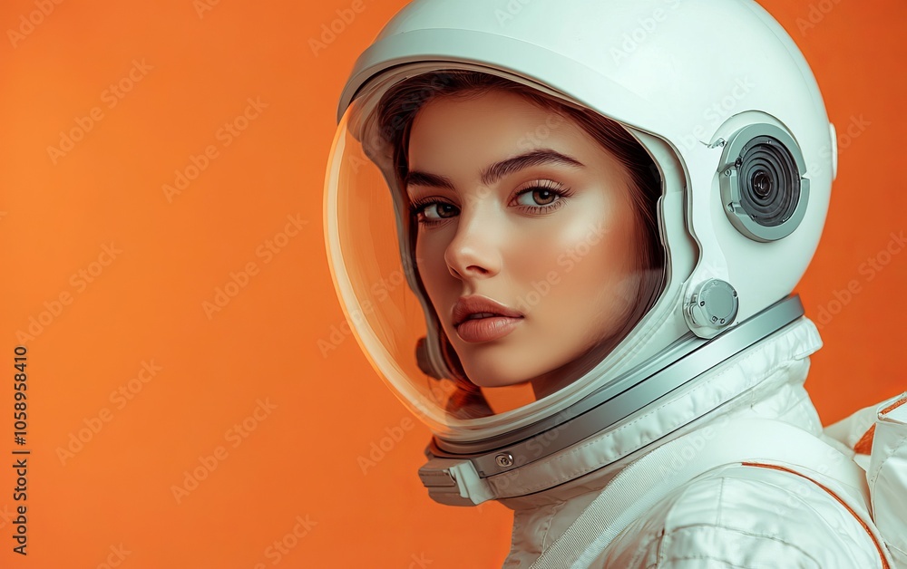 Astronaut Woman Portrait Astronaut Woman Portrait