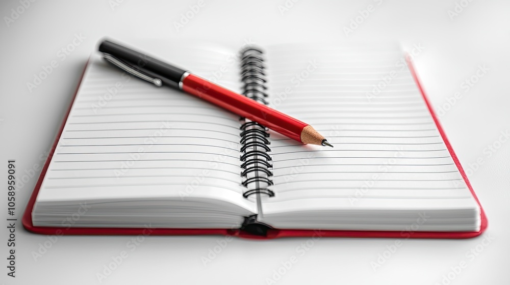 Elegant Spiral Notebook with Pen Ready for Notes Elegant Spiral Notebook with Pen Ready for Notes