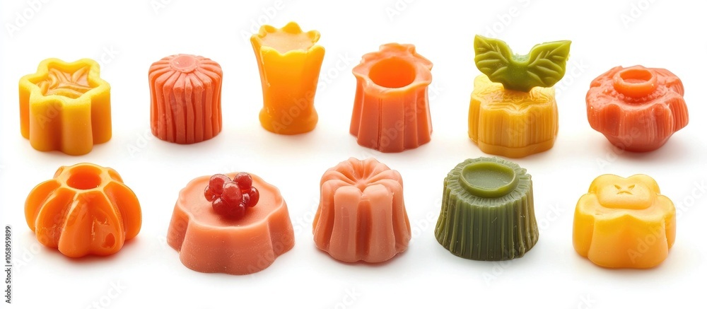 Food Molds Isolated On White Food Molds Isolated On White