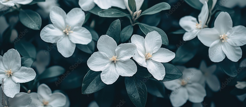 Photo The White Flowers Blooming Beautifully Photo The White Flowers Blooming Beautifully