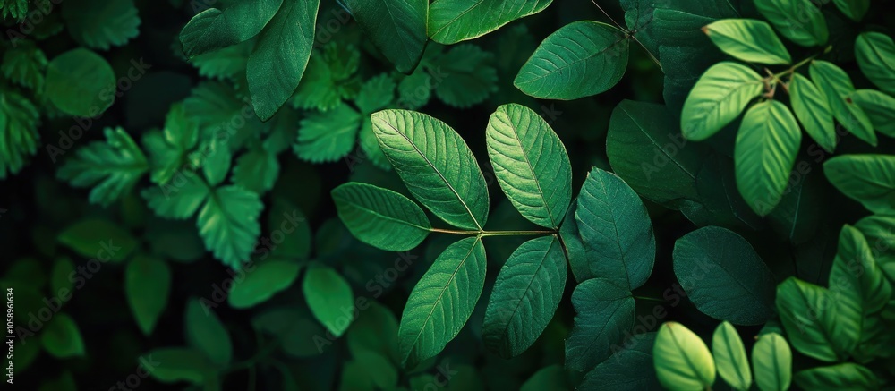 Green Leaf Background In Forest Have Many Species Flora Background Have Many Colour In Frame Green Leaf Background In Forest Have Many Species Flora Background Have Many Colour In Frame