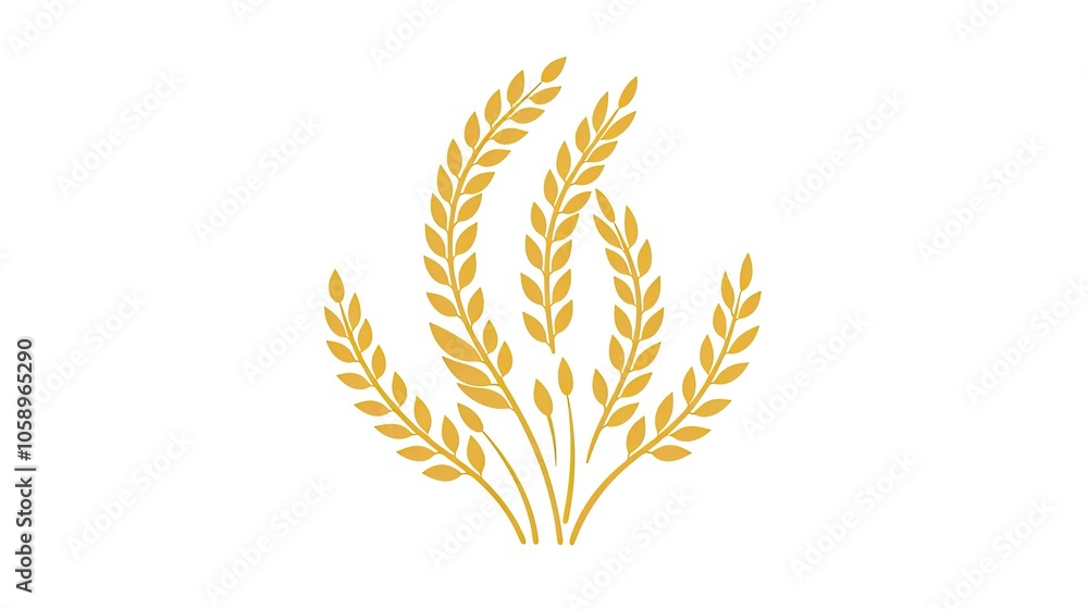 A set of wheat ears A set of wheat ears