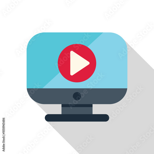 Streaming video player interface displayed on a desktop computer monitor, symbolizing online entertainment and digital media consumption