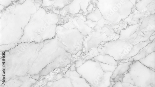 White marble texture background with natural black and gray patterns