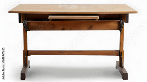 composite image of students desk highlighted by white, detailed, png