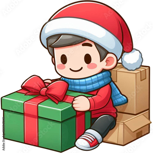 santa claus with gifts