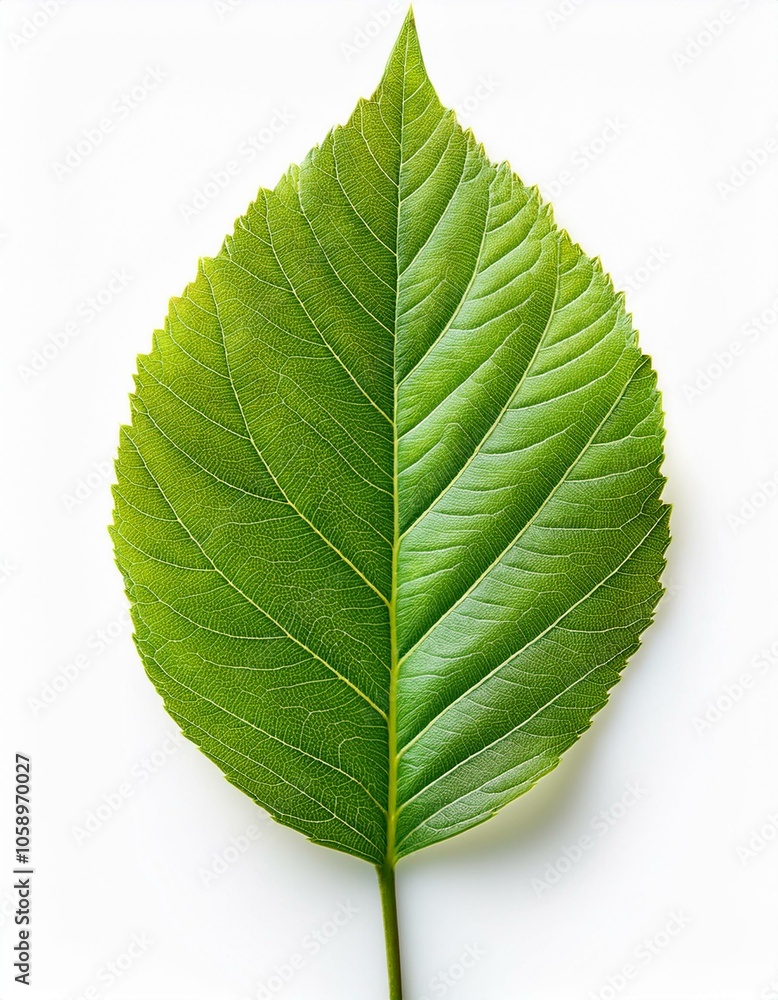 Obraz premium Green leaf isolated on transparent or white background