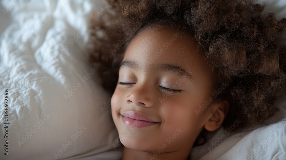 A peaceful child sleeping on a soft bed, radiating joy and tranquility. Perfect for illustrating innocence and comfort. A peaceful child sleeping on a soft bed, radiating joy and tranquility. Perfect for illustrating innocence and comfort.