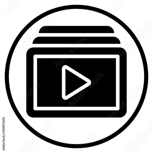 playlist glyph icon