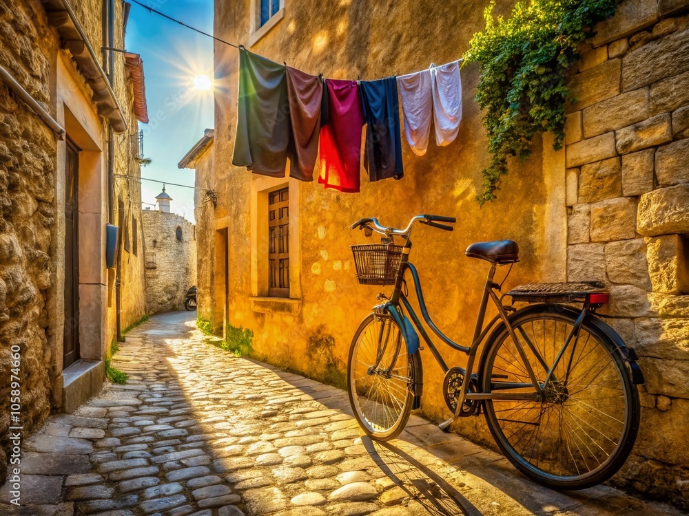 A symphony of color, a gentle breeze, a bicycle in motion. A symphony of color, a gentle breeze, a bicycle in motion.