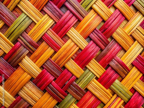 Bamboo Weave Texture - Minimalist Photography Background