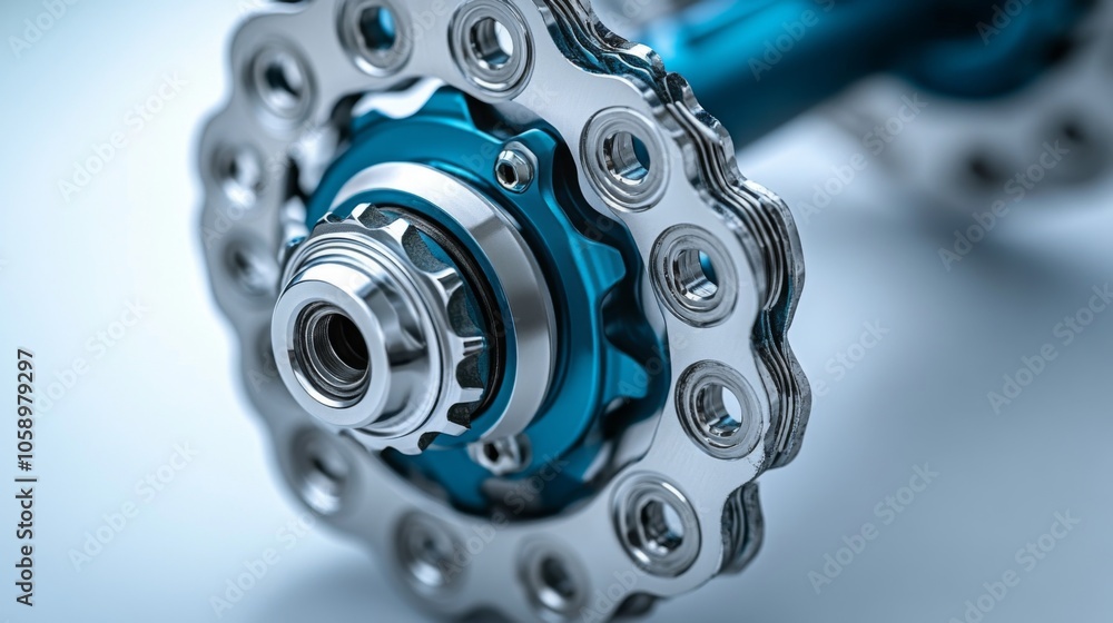 Close-up of a Bicycle Cassette and Hub Close-up of a Bicycle Cassette and Hub