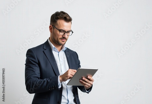 businessman using computer
