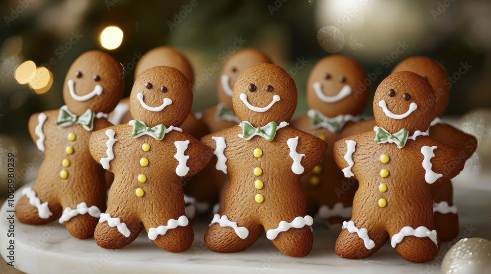 Delightful gingerbread cookies in festive shapes, perfect for holiday treats and celebrations. Sweet and charming decorations. Delightful gingerbread cookies in festive shapes, perfect for holiday treats and celebrations. Sweet and charming decorations.