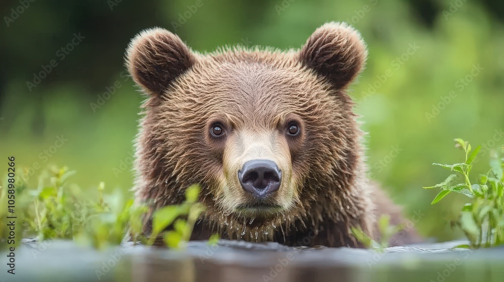 Close up of a Brown Bear Wading in a River Wildlife Photography Nature Wild Animal Close up of a Brown Bear Wading in a River Wildlife Photography Nature Wild Animal