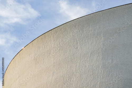 Architectural detail of a modern church