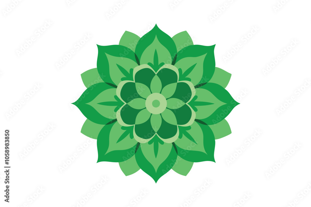 Green and White Flower Vector Illustration: Minimalist Botanical Design with Elegant Blooms for Fresh, Natural Decor Green and White Flower Vector Illustration: Minimalist Botanical Design with Elegant Blooms for Fresh, Natural Decor