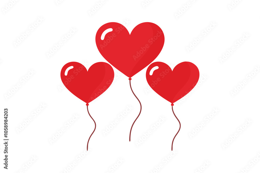 Valentine's Day Heart Balloons Vector: Cute and Festive Illustrations for Romantic Celebrations and Joyful Decor Valentine's Day Heart Balloons Vector: Cute and Festive Illustrations for Romantic Celebrations and Joyful Decor