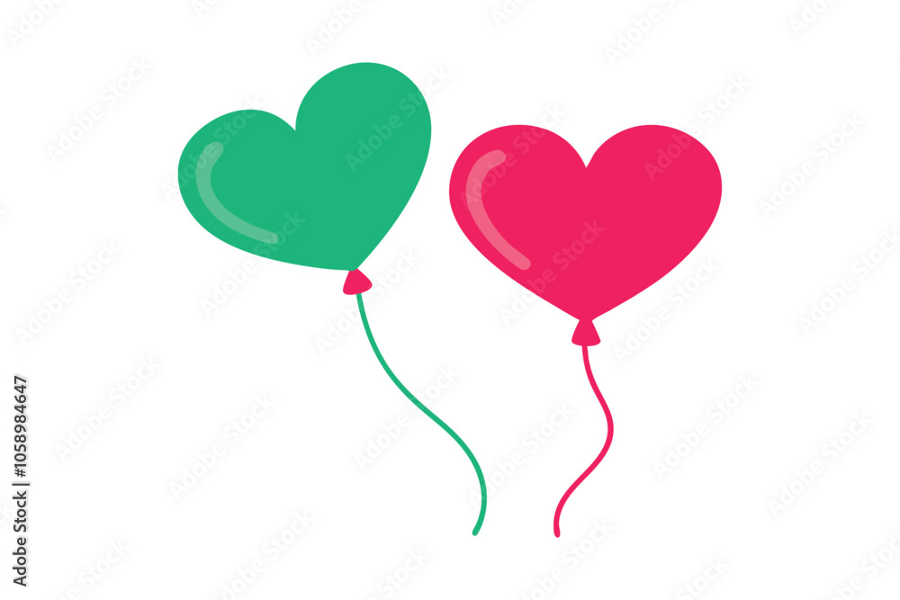 Valentine's Day Heart Balloons Vector: Cute and Festive Illustrations for Romantic Celebrations and Joyful Decor Valentine's Day Heart Balloons Vector: Cute and Festive Illustrations for Romantic Celebrations and Joyful Decor
