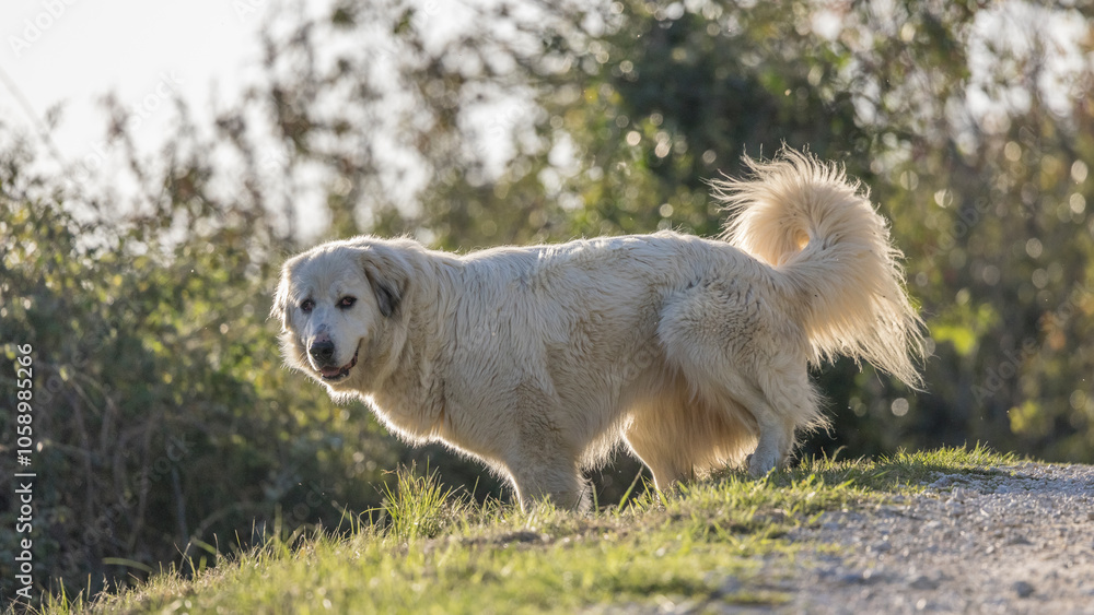Obraz premium Portrait of a herd dog, patou breed