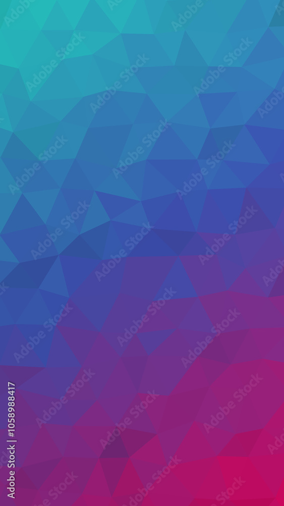 Obraz premium Bright blue and pink gradient low poly texture background polygon wallpaper 