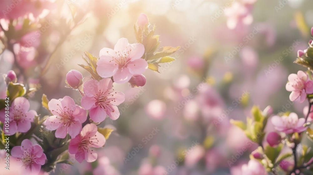 Dreamy Pink Floral Background for Soft Aesthetic Dreamy Pink Floral Background for Soft Aesthetic