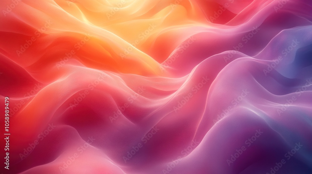 Abstract Wavy Background with Vivid Colors Abstract Wavy Background with Vivid Colors