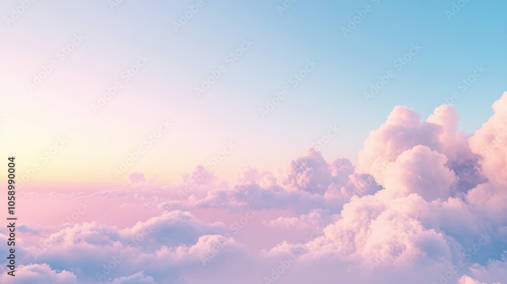 Soft Pastel Clouds Blending in Gentle Light Soft Pastel Clouds Blending in Gentle Light