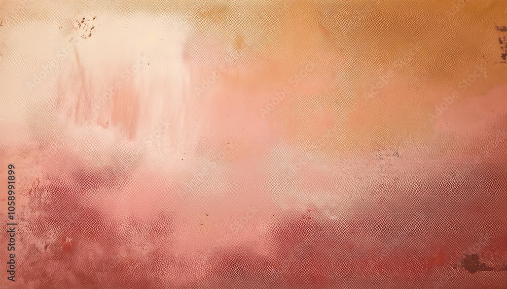 Obraz premium Soft Gradient Abstract Peach and Coral Background Texture with Fine Grainy Details, Perfect for Digital Design, Minimalist Backdrops, or Warm Themed Social Media Posts