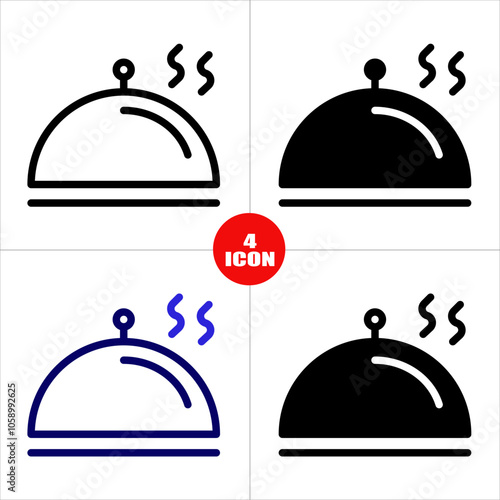tray icon vector, restaurant sign vector for web site Computer and mobile app