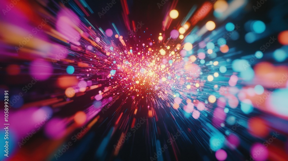Dynamic and Colorful Abstract Rays of Light Dynamic and Colorful Abstract Rays of Light
