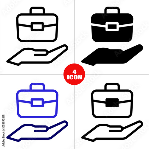 Travel Insurance Icon with 4 Style