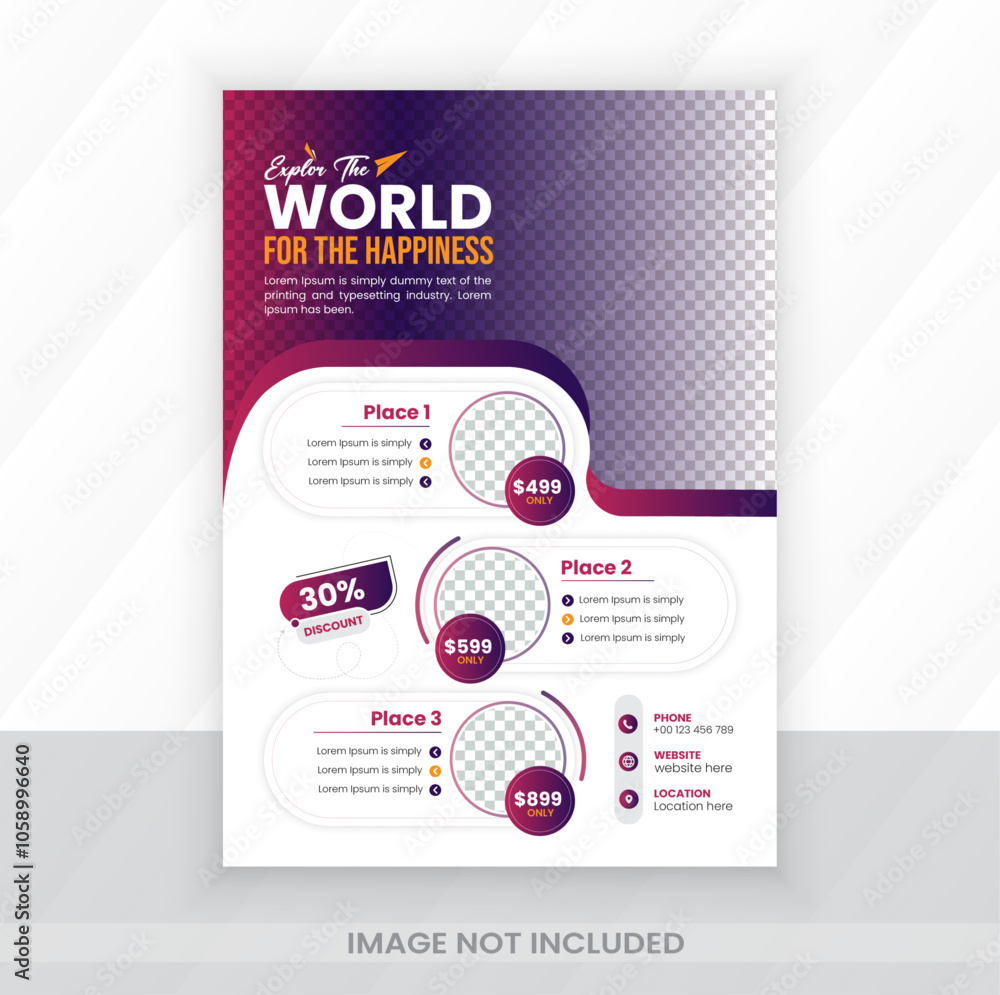 new professional travel flyer design new professional travel flyer design