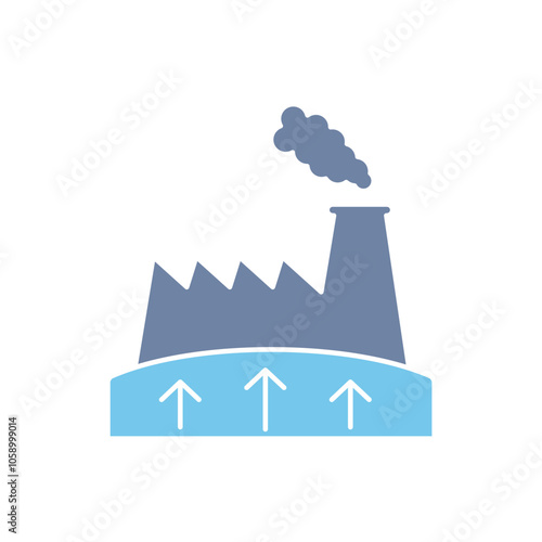 geothermal concept line icon. Simple element illustration. geothermal concept outline symbol design.