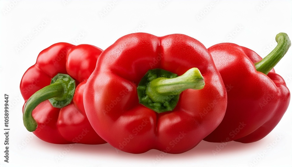 Red peppers isolated on transparent or white background Red peppers isolated on transparent or white background