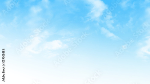 Beautiful white clouds in the blue sky. blue sky with clouds closeup.  Vector design.