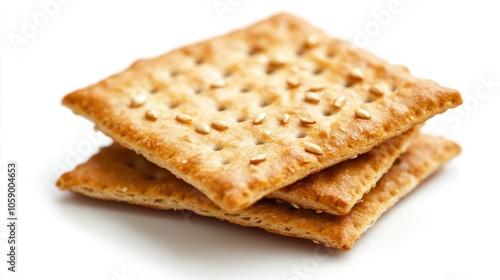 Stack of Sesame Seed Crackers