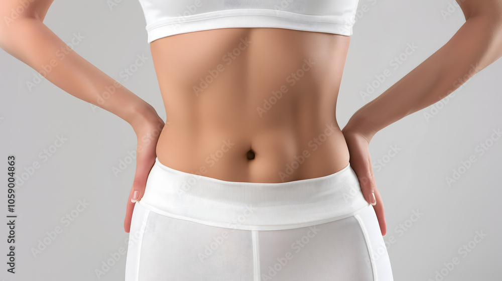 Fit Female Torso with Toned Abs